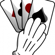 Hand holding cards